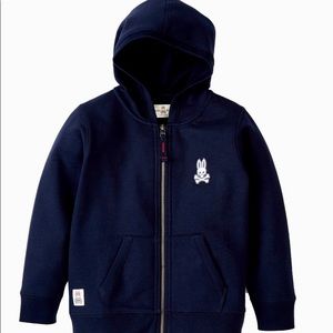 Psycho Bunny Sunwashed Hoodie. 2T Navy EC